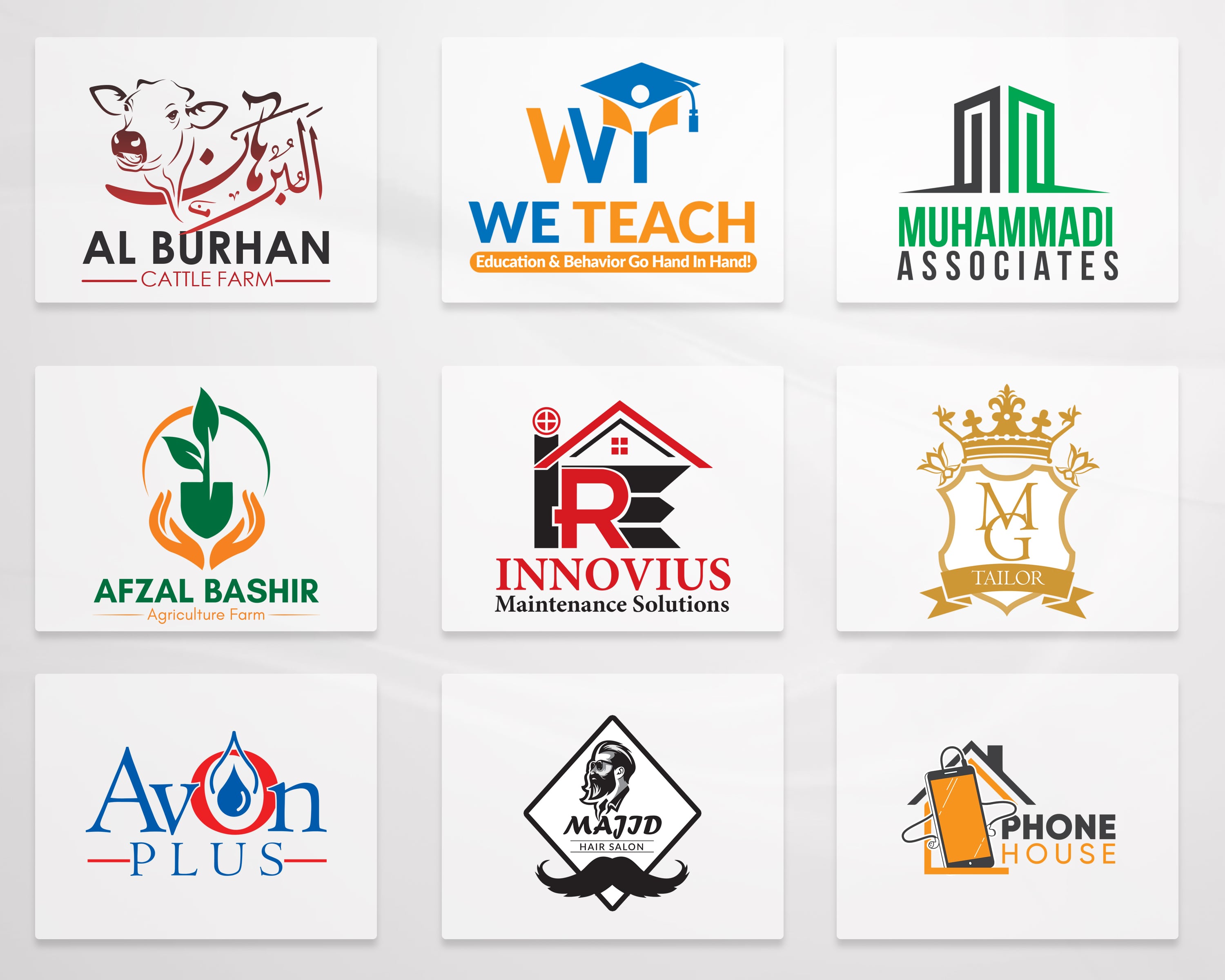 Modern logo design Abu Dhabi creative branding example 2026