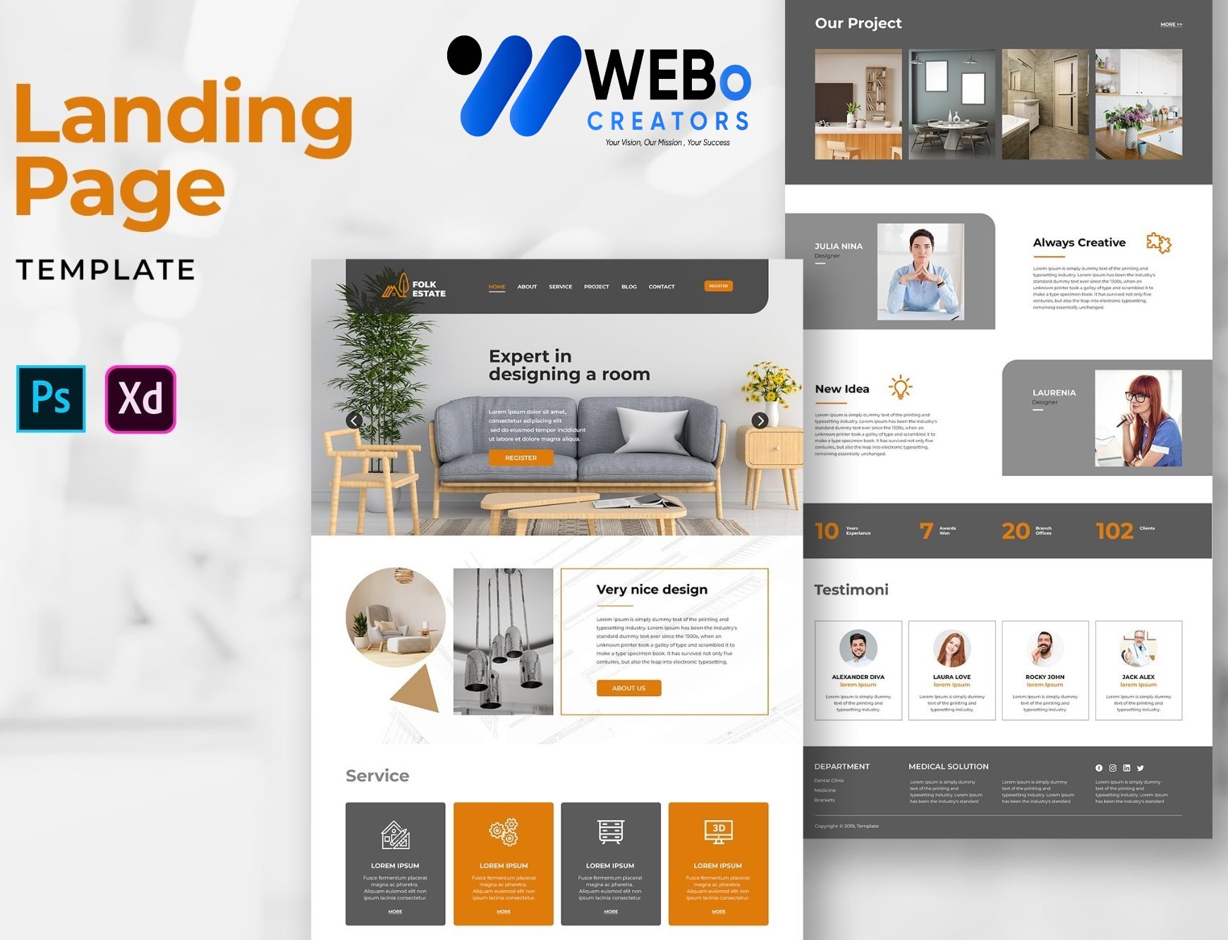 Creative Landing Page Designs, Themes, Graphic Elements for Abu Dhabi Businesses 2026